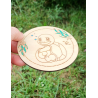Set de 6 sous-verres Pokémon avec boîte Pokeball | Fait main en bois
