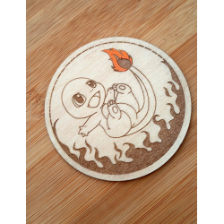 Set de 6 sous-verres Pokémon avec boîte Pokeball | Fait main en bois