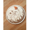 Set of 6 Coasters Pokémon – Handmade Wood Coasters with Pokéball Storage Box