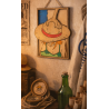 Décor One Piece Tableau manga en bois relief Luffy & Nami
