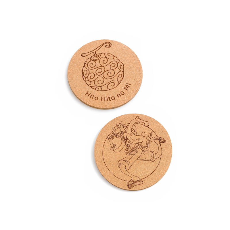 Dessous de plat One Piece Joy Boy et Fruit du démon en liège