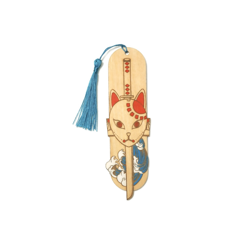Marque-page en bois Demon Slayer Tanjiro Kitsune