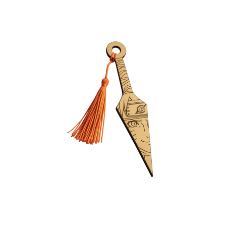 Naruto Kunai wooden bookmark