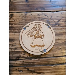 Frieren Wooden Coasters – Set of 6 Anime Coasters