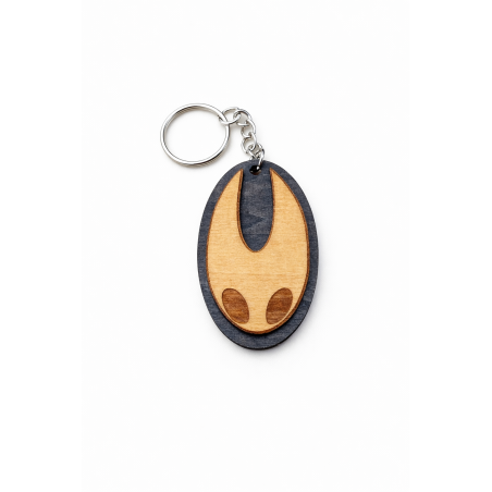 Hornet Hollow Knight Silksong Wooden Keychain