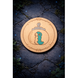 Sous-verres Hollow Knight en bois – set gaming