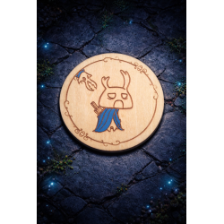 Sous-verres Hollow Knight en bois – set gaming