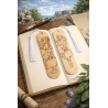 Frieren wooden bookmark used on a book