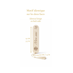 détails Marque-page Clair Obscur Expédition 33 Esquie en bois