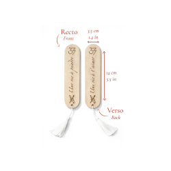 details Clair Obscur Expedition 33 Wooden Bookmark Une vie à t’aimer