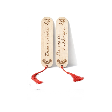 Marque-page Clair Obscur Expédition 33 en bois