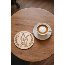 Sous-verres Clair Obscur Expédition 33 en bois Gestral