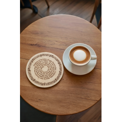 Sous-verres Clair Obscur Expédition 33 en bois une vie a t aimer chanson