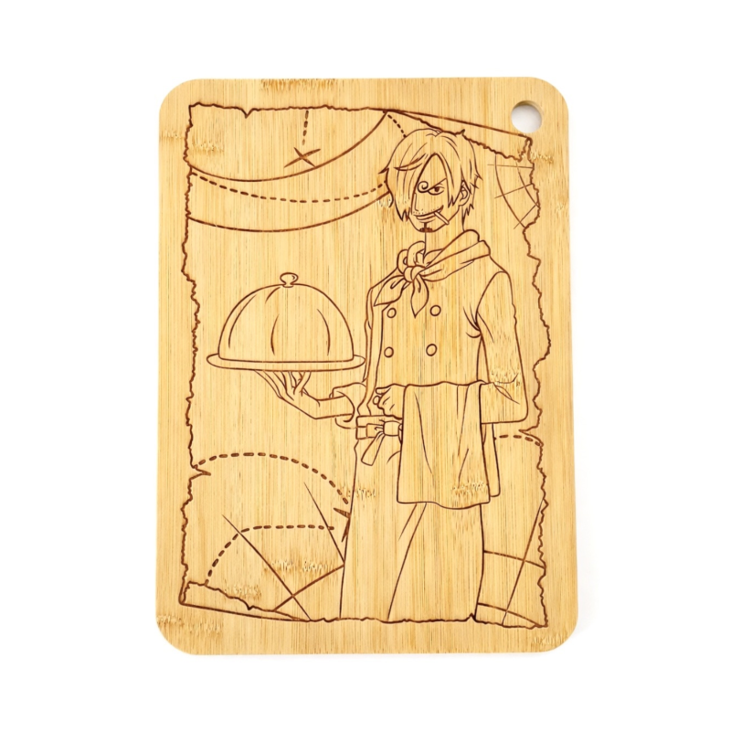 Planche à découper One Piece Sanji en bambou