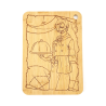 One Piece Sanji Bamboo Cutting Board