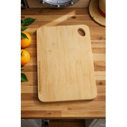 One Piece cutting board with sexy Sanji's back shown, used in the kitchen