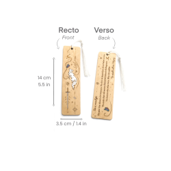 Quicksilver Inspired Wooden Bookmark – Engraved & Hand-Painted