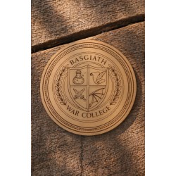 Fourth Wing - Sous-verre en bois gravé représentant le logo de l'école Basgiath représenant les quatre quadrants