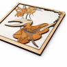 Tableau Hollow Knight Silksong en bois relief – Décoration murale artisanale