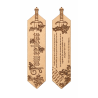 Marque-page Powerless en bois gravé – recto verso