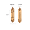 Reckless Wooden Bookmark | Double-Sided Decorative Bookmark