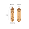 Marque-page Fearless en bois gravé – recto verso