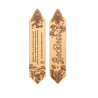 Marque-page Reckless en bois gravé – recto verso