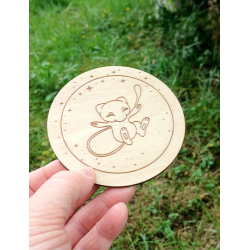 Set of 6 Coasters Pokémon – Handmade Wood Coasters with Pokéball Storage Box