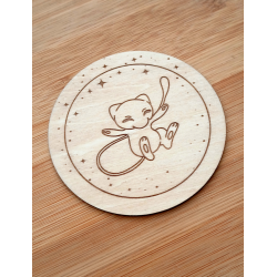 Set de 6 sous-verres Pokémon avec boîte Pokeball | Fait main en bois