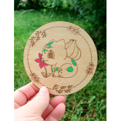 Set de 6 sous-verres Pokémon avec boîte Pokeball | Fait main en bois