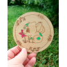 Set de 6 sous-verres Pokémon avec boîte Pokeball | Fait main en bois