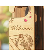 Manga Inspired Wooden Keychains | Pixels & Pixies